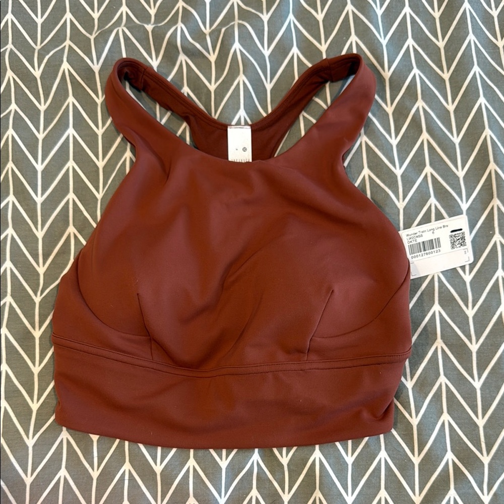Lululemon Red Sports Bra with Criss-Cross Back